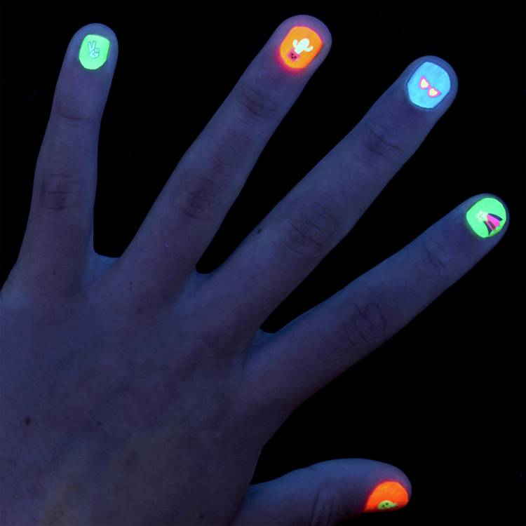 FabLab Glam and Glow Nail Studio kit with UV dryer and stickers, imported from the UK