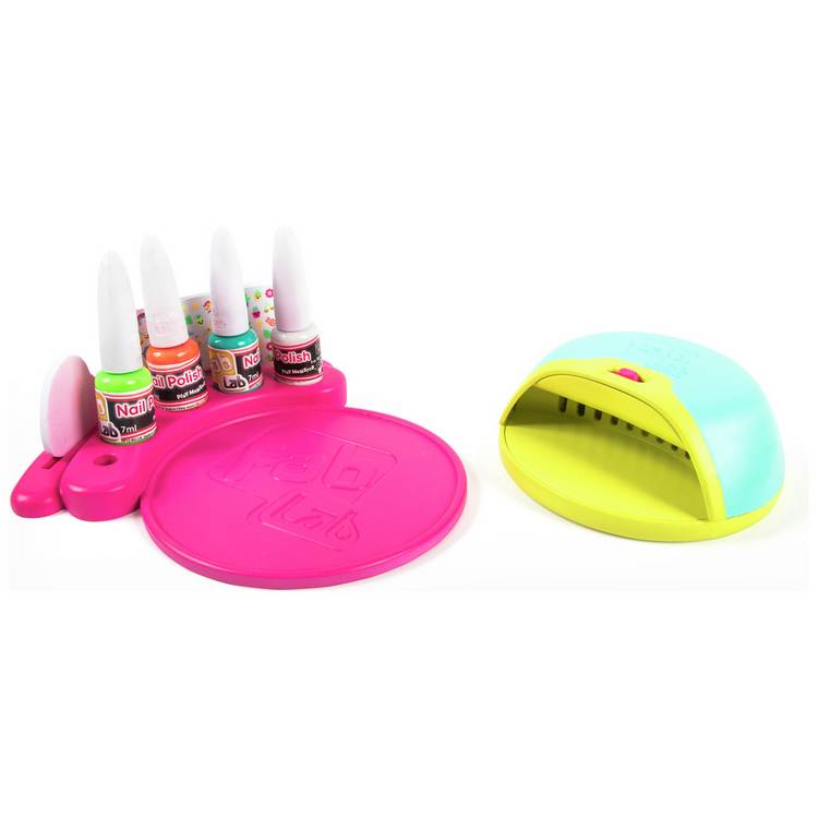 FabLab Glam and Glow Nail Studio kit with UV dryer and stickers, imported from the UK
