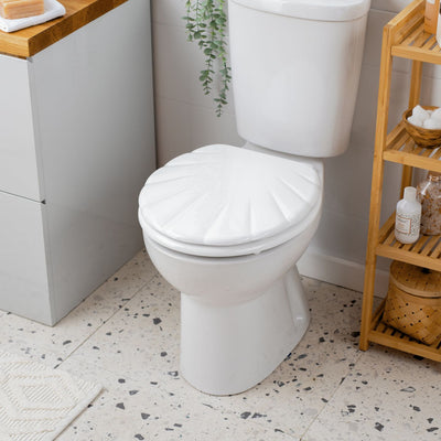 Argos Argos Home Shell Moulded Wood Toilet Seat White- Buy online at McGrocer