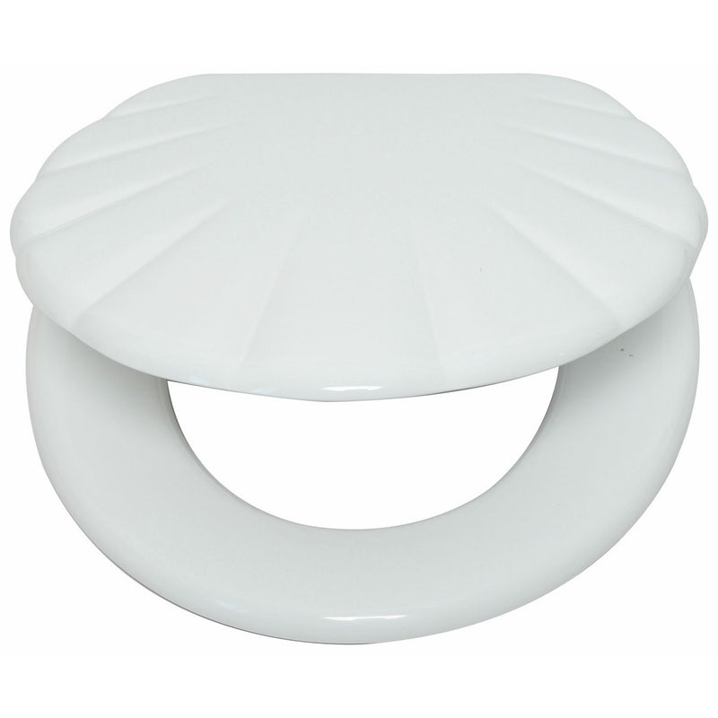 Argos Home moulded wood toilet seat white (British brand)