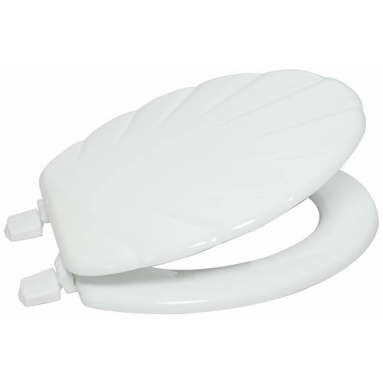 Argos Home moulded wood toilet seat white (British brand)