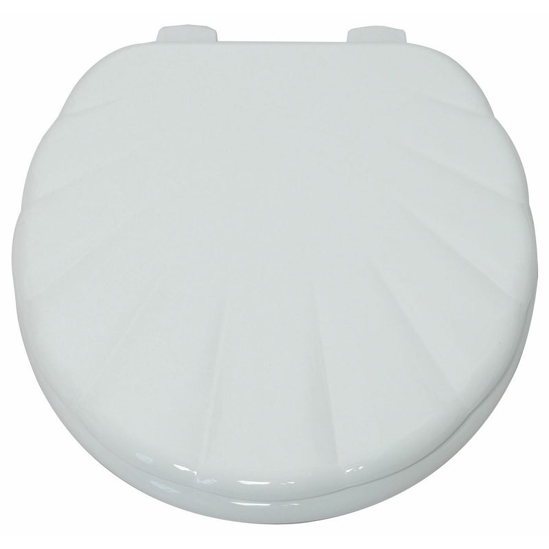 Argos Home moulded wood toilet seat white (British brand)