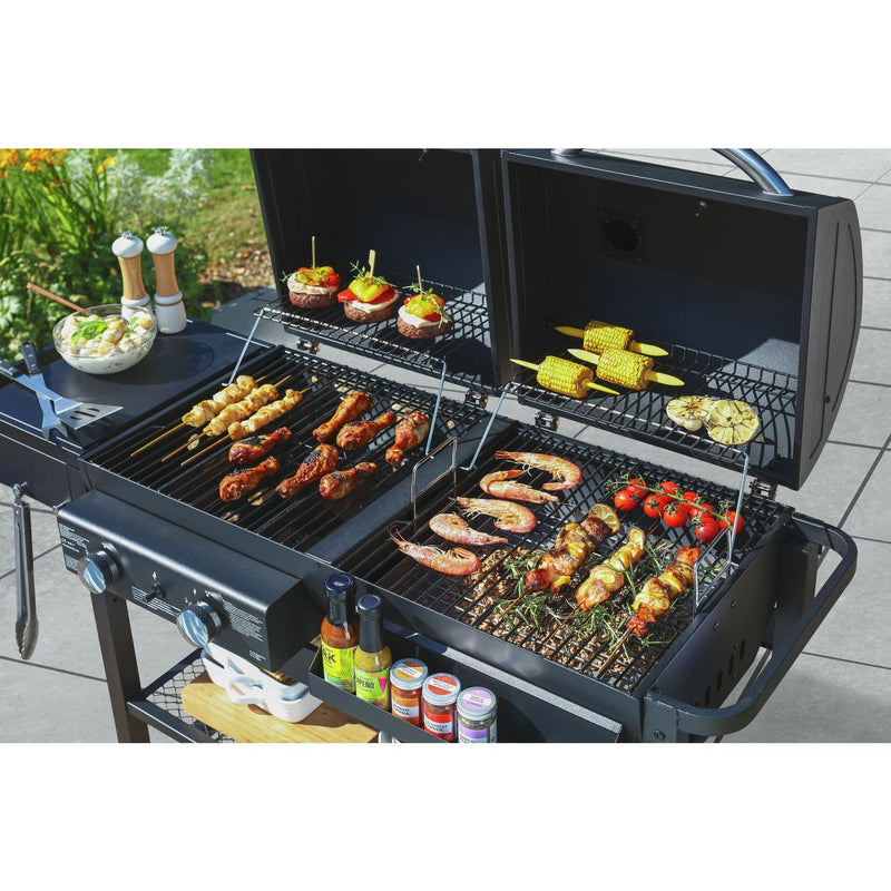Argos Home 2 burner gas and charcoal barbecue - British product