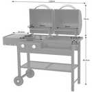 Argos Home 2 burner gas and charcoal barbecue - British product