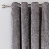 Argos Home velvet eyelet curtains charcoal 168x183cm - British product
