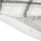 Argos Home Checked Grid Fleece Cream Bedding Set Double - British product