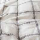 Argos Home Checked Grid Fleece Cream Bedding Set Double - British product