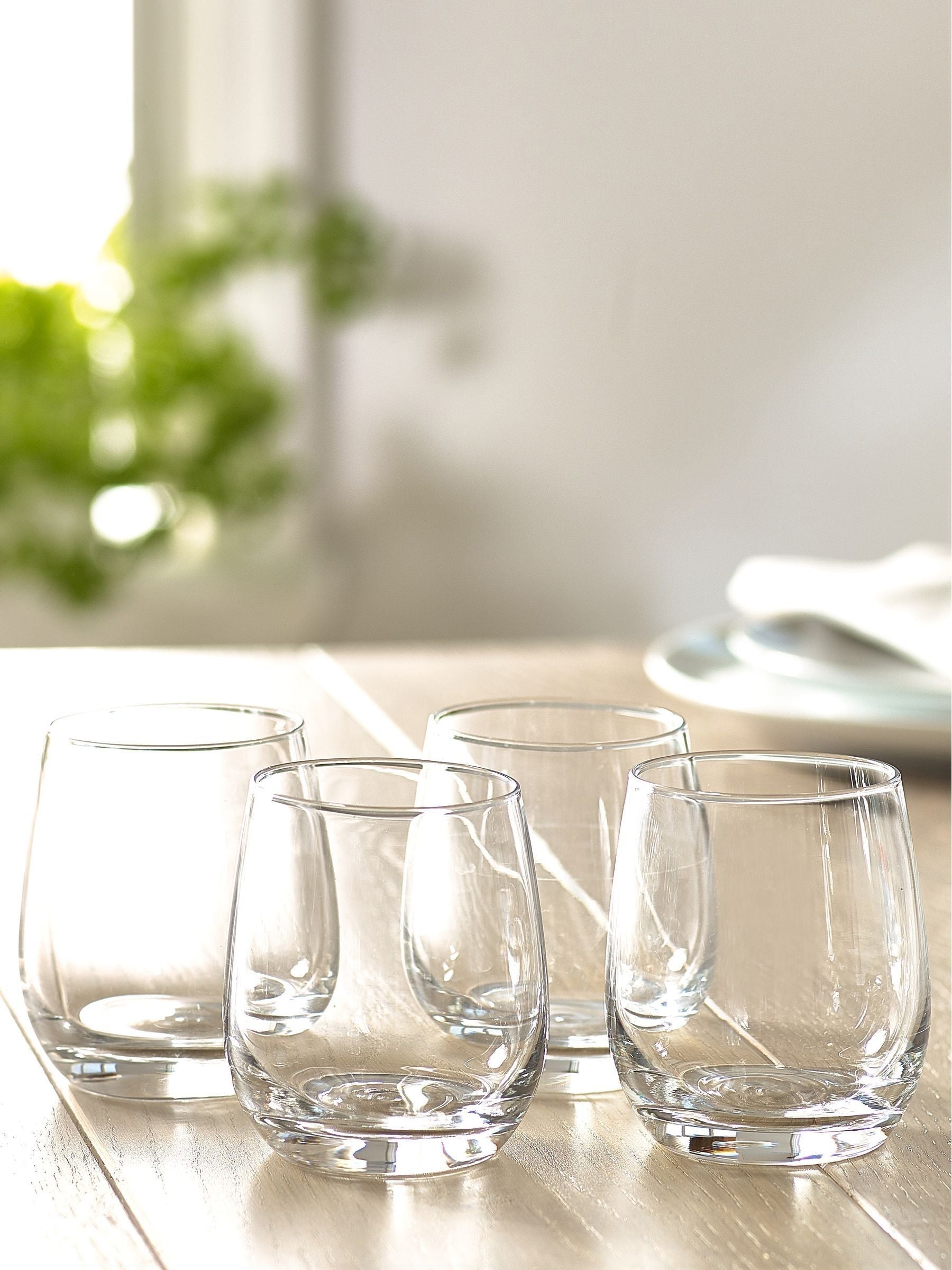 Nova short tumbler glasses set of 4 - British product