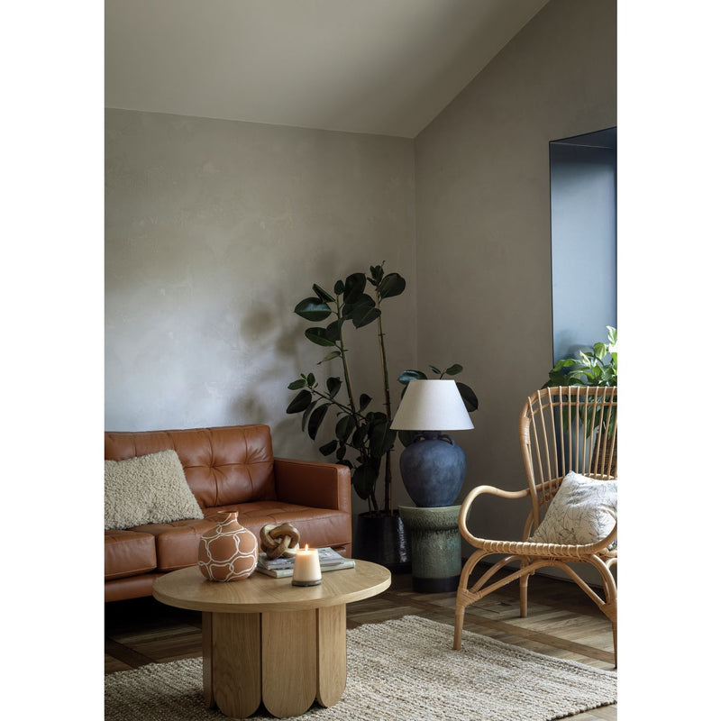 Habitat 59cm ceramic table lamp grey and white, UK version