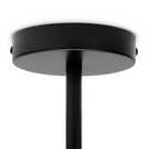 Habitat black bathroom flush ceiling light, UK version