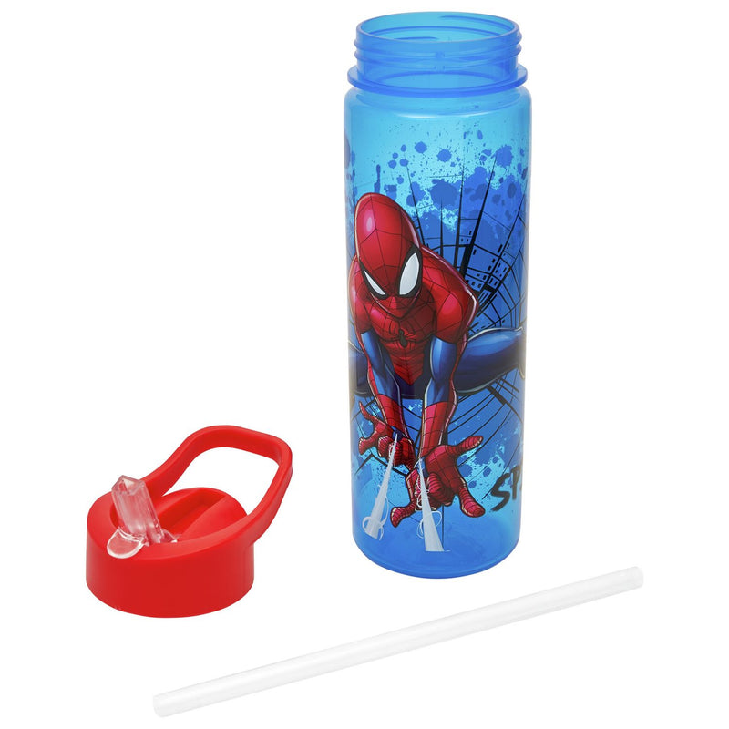 Spider-Man blue and red sipper water bottle 600ml (British brand)