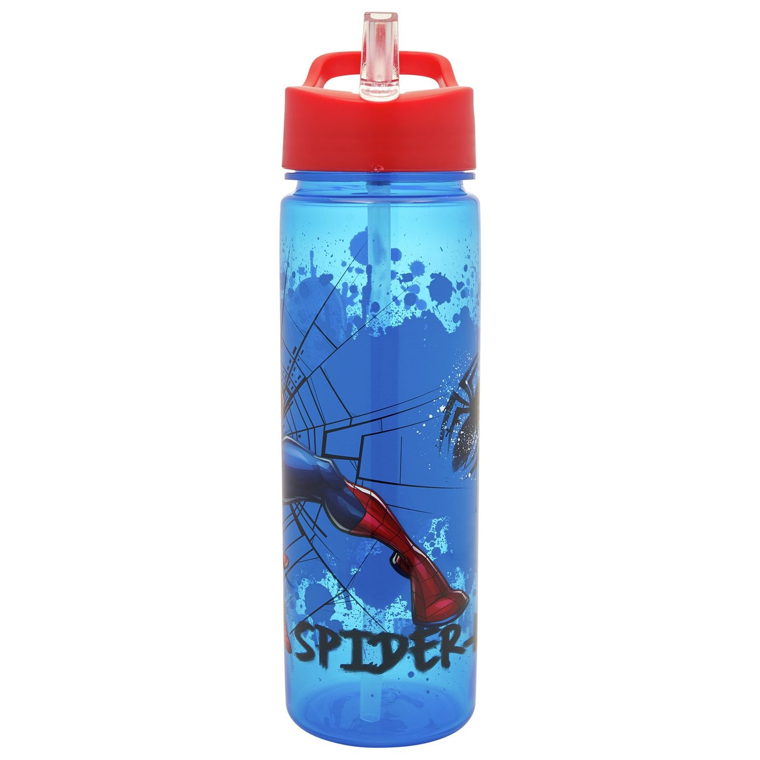 Spider-Man blue and red sipper water bottle 600ml (British brand)
