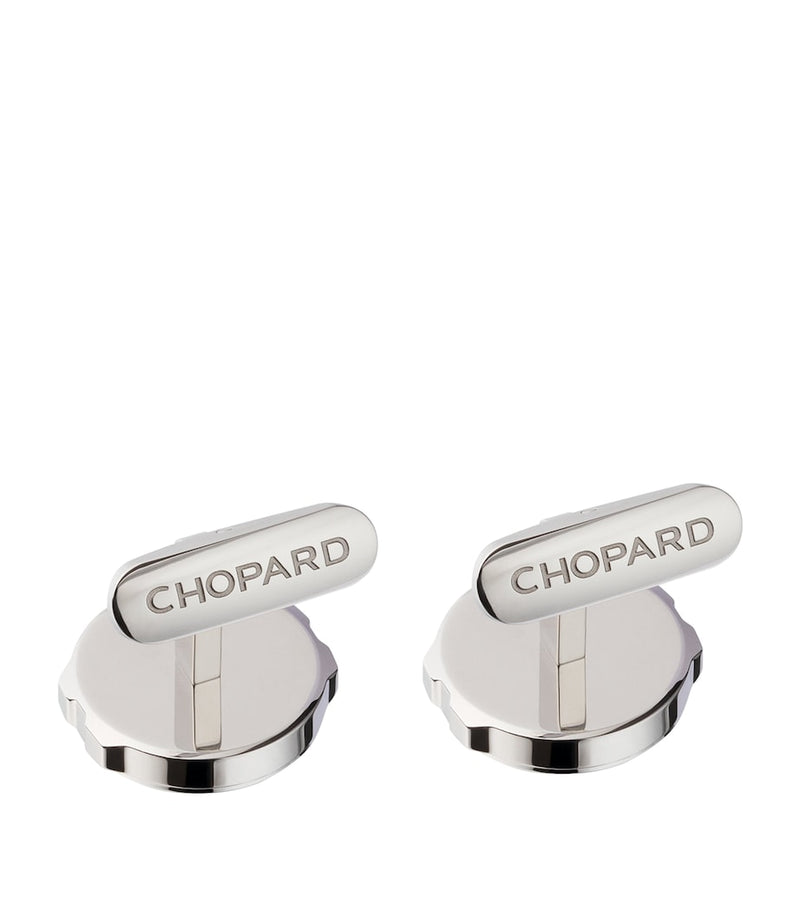 Chopard Alpine Eagle cufflinks stainless steel 1.5cm, UK version
