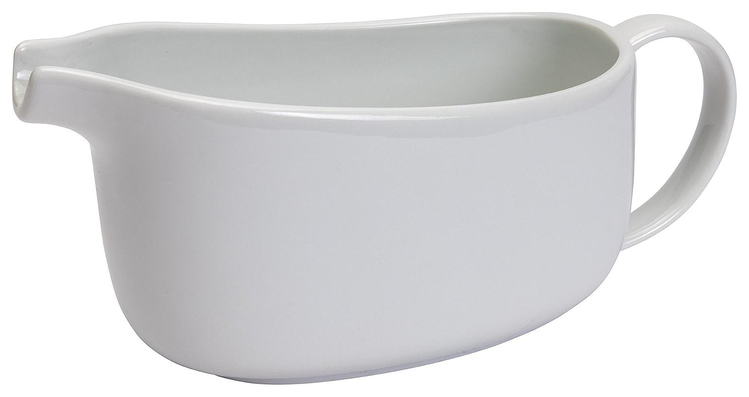 Habitat Riko white porcelain gravy boat 600ml, UK version