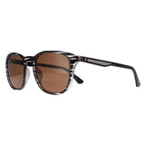 Police grey round sunglasses with polarized brown lenses, UK version