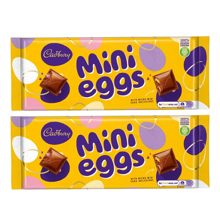 Cadbury Mini Eggs Schokoriegel 2 x 360 g - Britisches Produkt