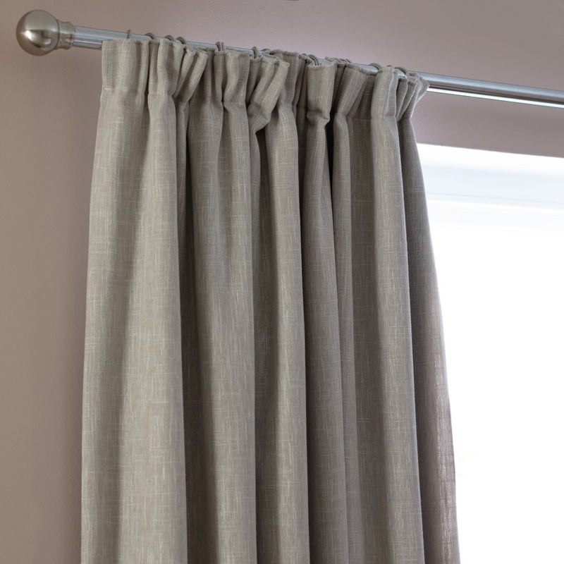 Habitat Blackout Pencil Pleat Curtains Oatmeal 117x137cm, UK version