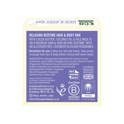 Little Soap Company Eco Warrior Haar- & Körperriegel Lavendelblüte 50g