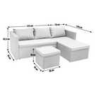 Argos Home grey rattan 4 seater garden sofa set - British product