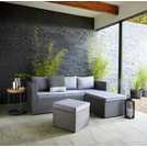 Argos Home grey rattan 4 seater garden sofa set - British product