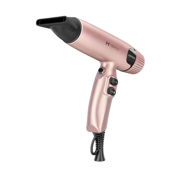 Gamma+ Hybrid hairdryer rose gold, imported from the UK