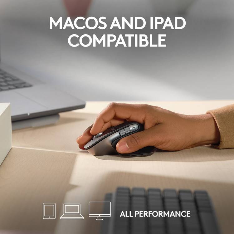 Logitech MX Master 3S wireless mouse for Mac (British brand)