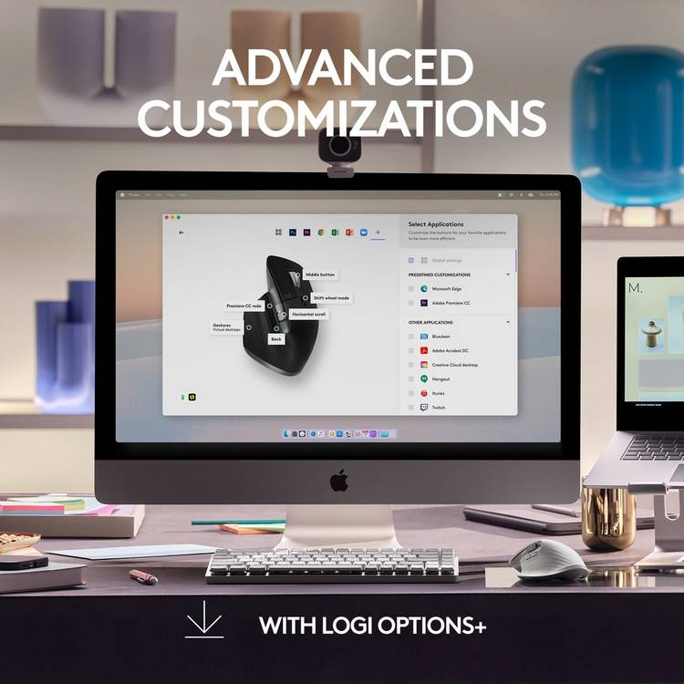 Logitech MX Master 3S wireless mouse for Mac (British brand)