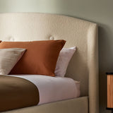 Silentnight Evana Kingsize Boucle Bed Frame in Ivory (British brand)
