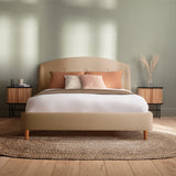 Silentnight Evana Double Fabric Bed Frame Beige (British brand)