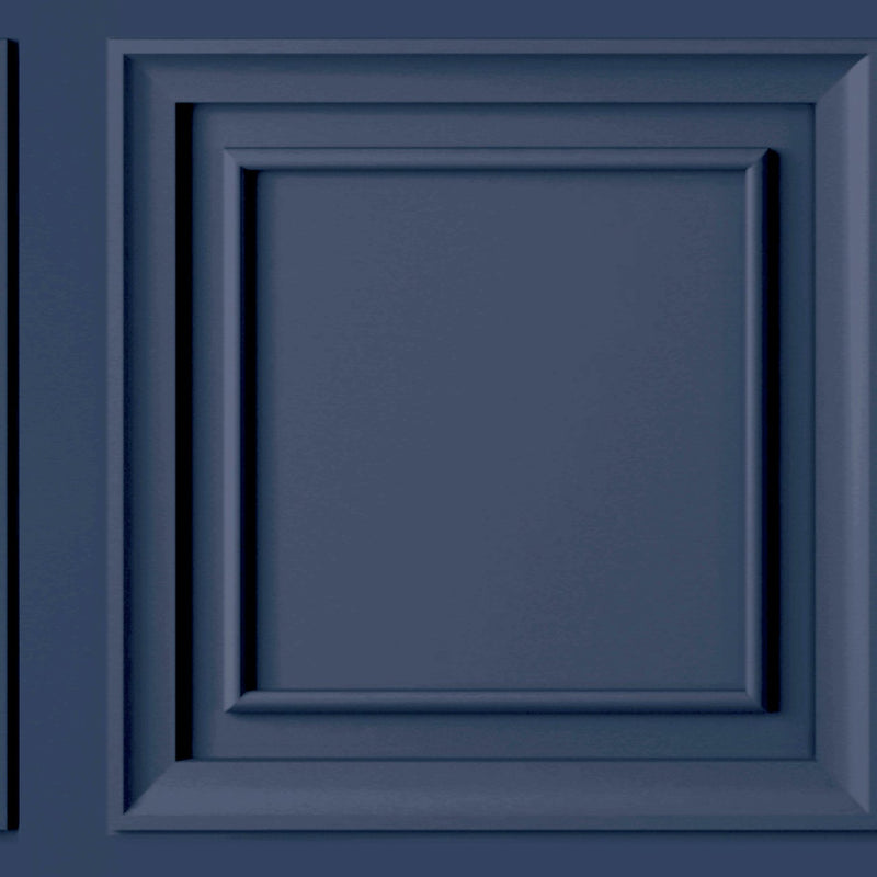 Fresco Wood Panel Blueberry Wallpaper 52cm x 10m roll - British product