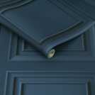 Fresco Wood Panel Blueberry Wallpaper 52cm x 10m roll - British product