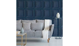 Fresco Wood Panel Blueberry Wallpaper 52cm x 10m roll - British product
