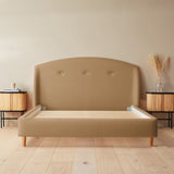 Silentnight Evana Kingsize Fabric Bed Frame in Beige (British brand)