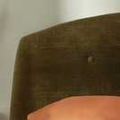 Silentnight double velvet bed frame in olive (British brand)