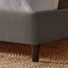 Silentnight Evana double fabric bed frame grey (British brand)