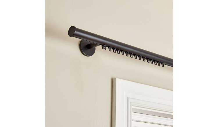 Argos Home black curtain track 150cm - British product