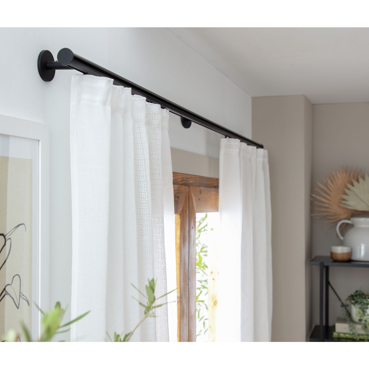 Argos Home black curtain track 150cm - British product