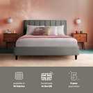Silentnight Octavia Double Velvet Bed Frame in Teal (British brand)
