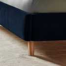 Silentnight Oriana blue velvet double bed frame (British brand)