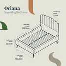 Silentnight Oriana superking blue velvet upholstered bed frame (British brand)