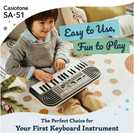 Casio SA-51 mini-keys keyboard with Rhythm Warriors lessons - British product