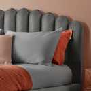 Silentnight Oriana Double Velvet Bed Frame - Silver