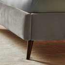 Silentnight Oriana Double Velvet Bed Frame - Silver