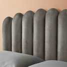 Silentnight Oriana Double Velvet Bed Frame - Silver