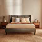 Silentnight Double Velvet Bed Frame in Charcoal (British brand)