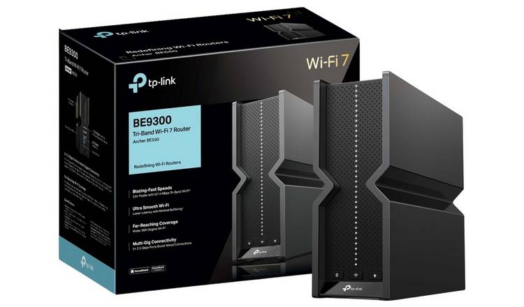 TP-Link BE9300 Tri-Band Wi-Fi 7 router (British brand)