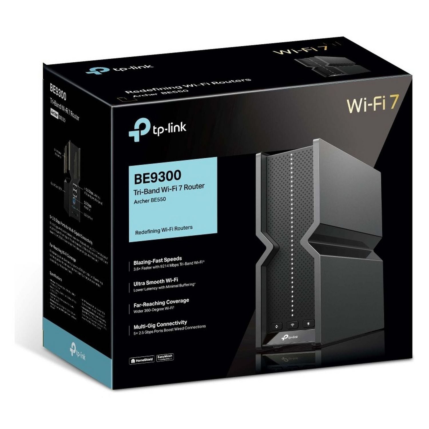 TP-Link BE9300 Tri-Band Wi-Fi 7 router (British brand)