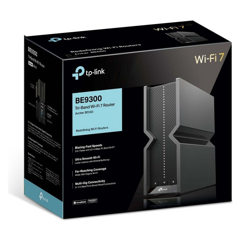 TP-Link BE9300 Tri-Band Wi-Fi 7 router (British brand)