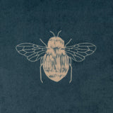 Habitat gold bee printed cushion teal 43x43cm, UK version