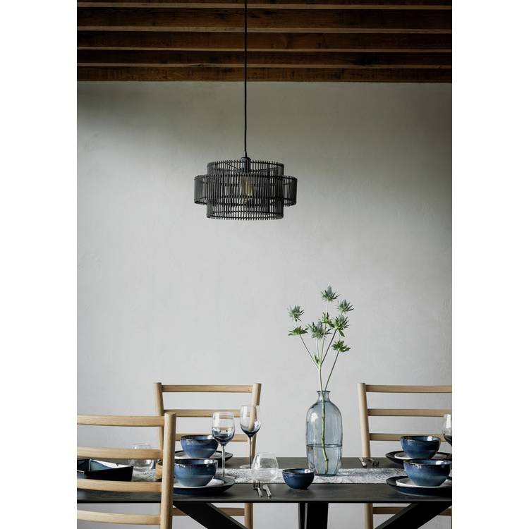 Habitat stoneware dinner set navy 12 piece - British product